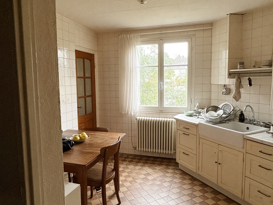 Cuisine avec radiateur, photo du propriétaire.
