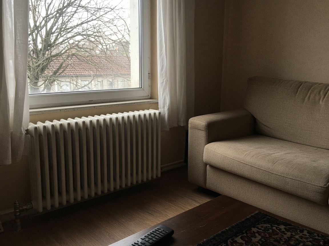 Radiateur du salon, photo prise par la propriétaire.